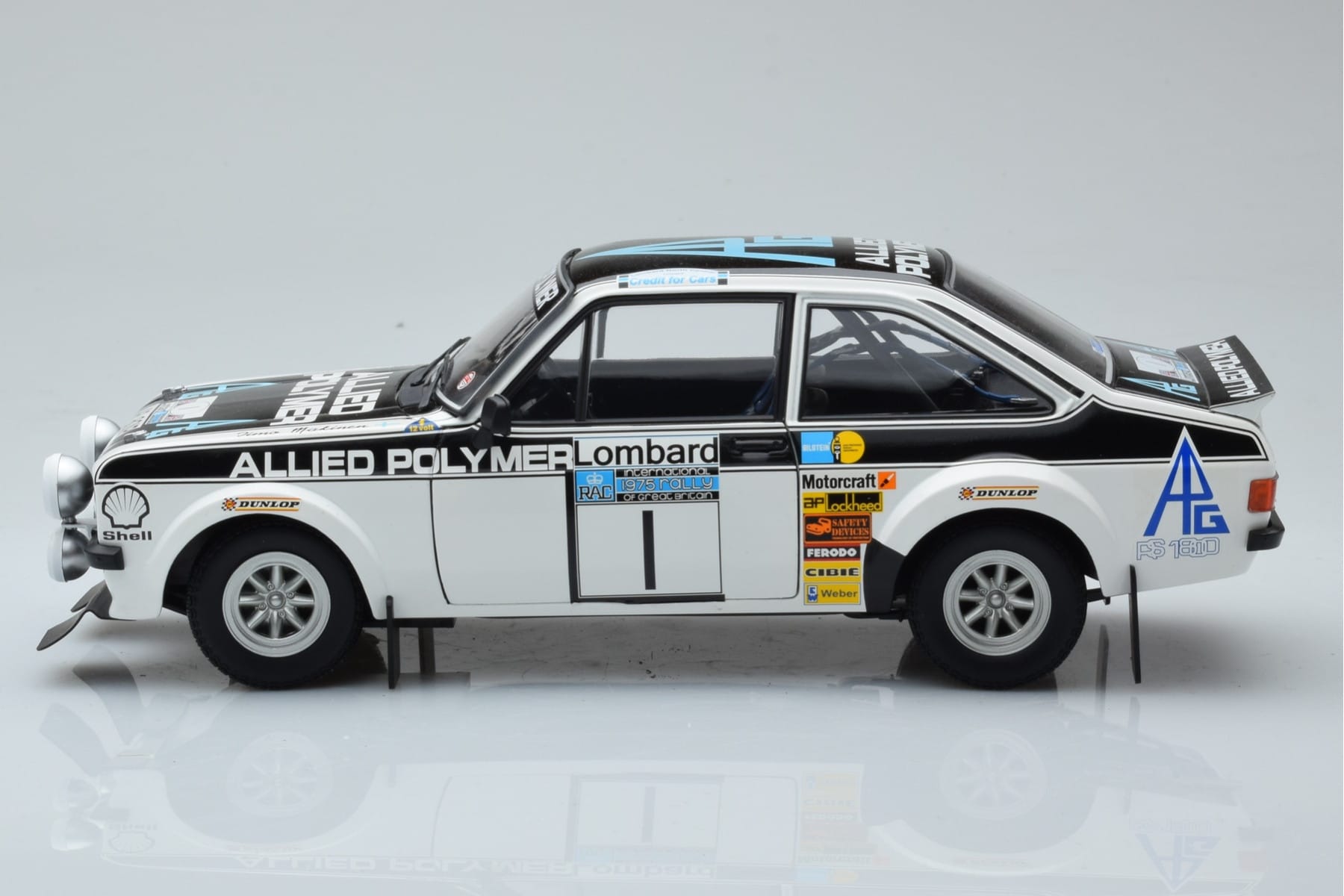 Ford Escort RS 1800 Allied Polymer #1 T. Makinen / H. Liddon Winner RAC Rally 1975 Minichamps 1:18 100758401 Diecast — photo 4 of 8