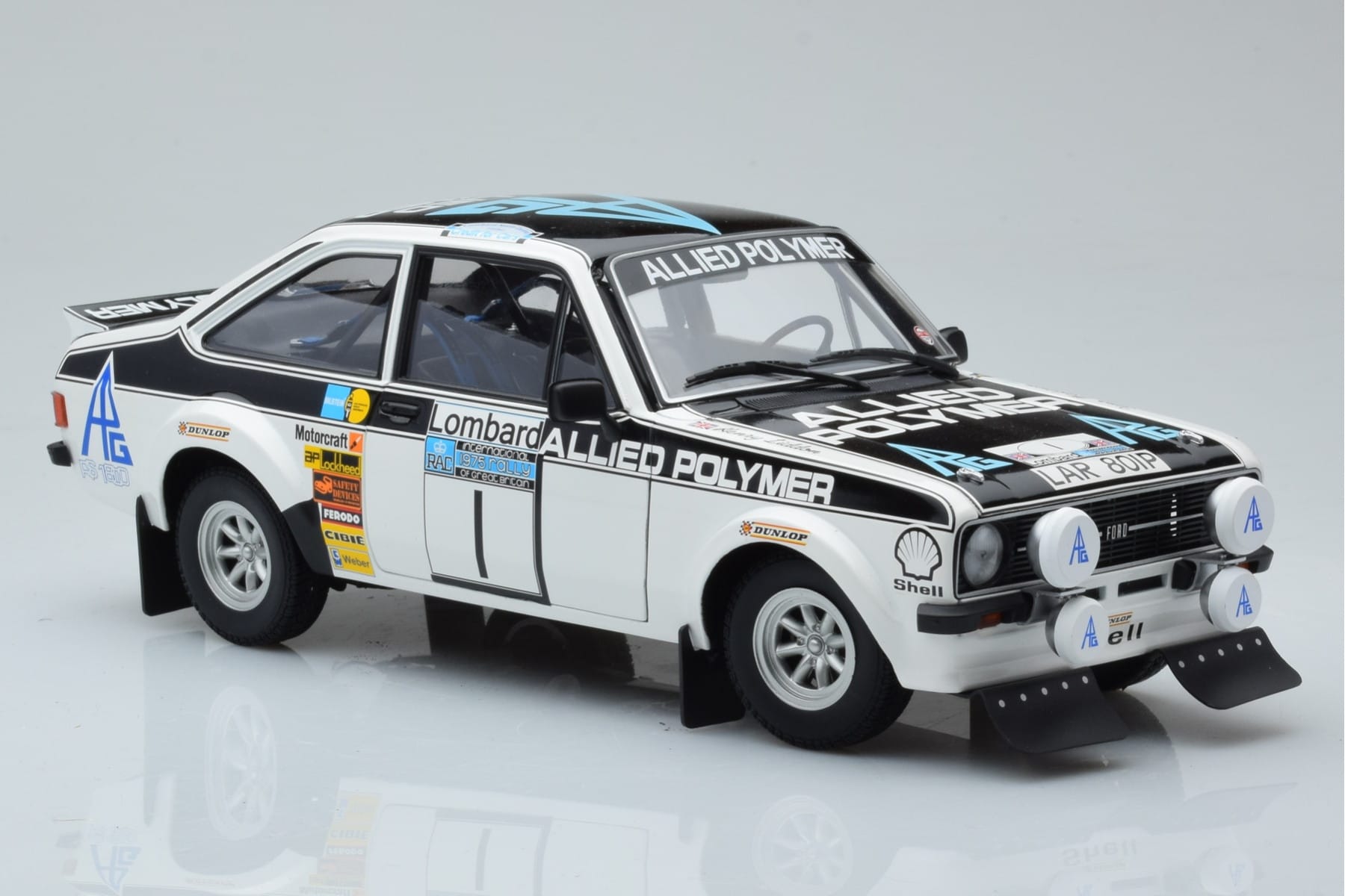 Ford Escort RS 1800 Allied Polymer #1 T. Makinen / H. Liddon Winner RAC Rally 1975 Minichamps 1:18 100758401 Diecast — photo 6 of 8