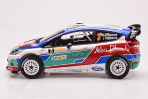 Ford Fiesta RS WRC Ford Abu Dhabi #3 M. Hirvonen / J. Lehtinen Winner Rally Australia 2011 Minichamps 1:18 151110803 Diecast — photo 3 of 6