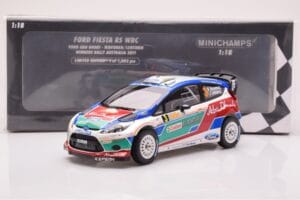 Ford Fiesta RS WRC Ford Abu Dhabi #3 M. Hirvonen / J. Lehtinen Winner Rally Australia 2011 Minichamps 1:18 151110803 Diecast — photo 6 of 6