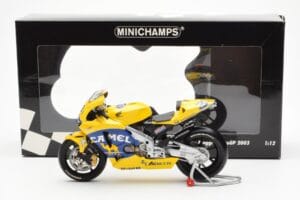 Honda RC211V Pramac Pons #3 M. Biaggi MotoGP 2003 Minichamps 1:12 122037103 Diecast — photo 4 of 4