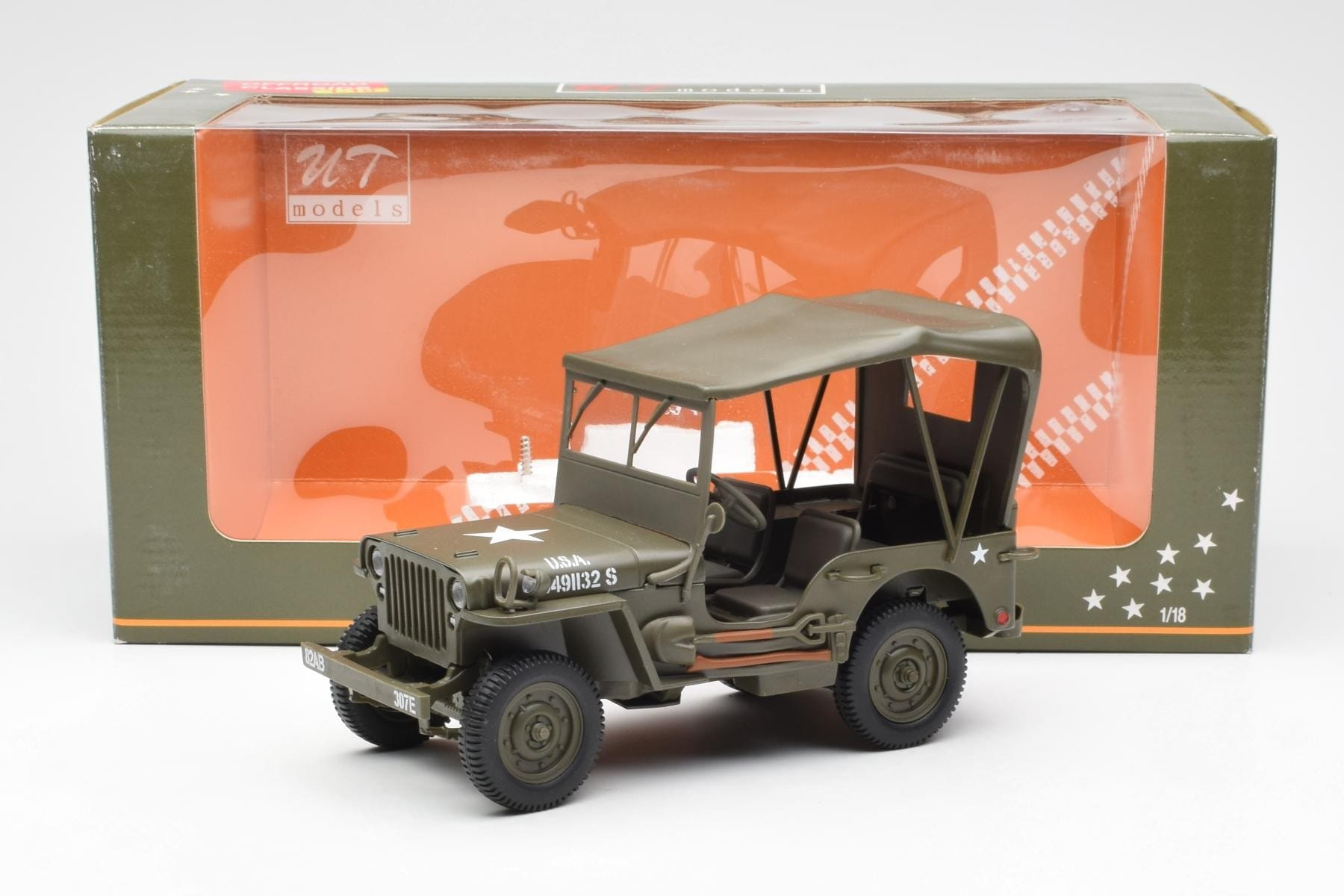 Jeep Willys With Canvas Top UT Models 1:18 180149002 Diecast — photo 6 of 6