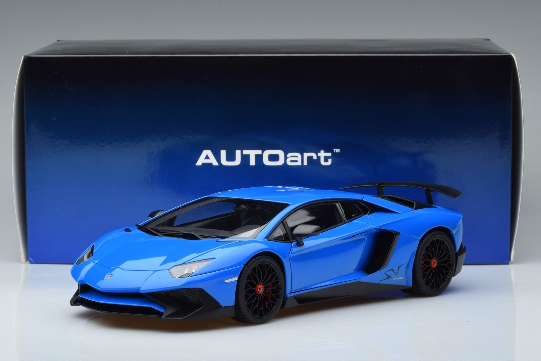 Lamborghini Aventador LP750-4 SV Blue AUTOart 1:18 74559 Composite — photo 8 of 8