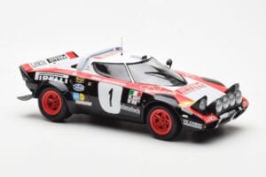 Lancia Stratos HF #1 Lancia Pirelli W. Rohrl / C. Geistdorfer Winners Dynabit Saarland Rallye 1978 Minichamps 1:18 155781701  — photo 4 of 6
