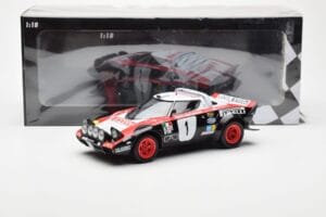 Lancia Stratos HF #1 Lancia Pirelli W. Rohrl / C. Geistdorfer Winners Dynabit Saarland Rallye 1978 Minichamps 1:18 155781701  — photo 6 of 6