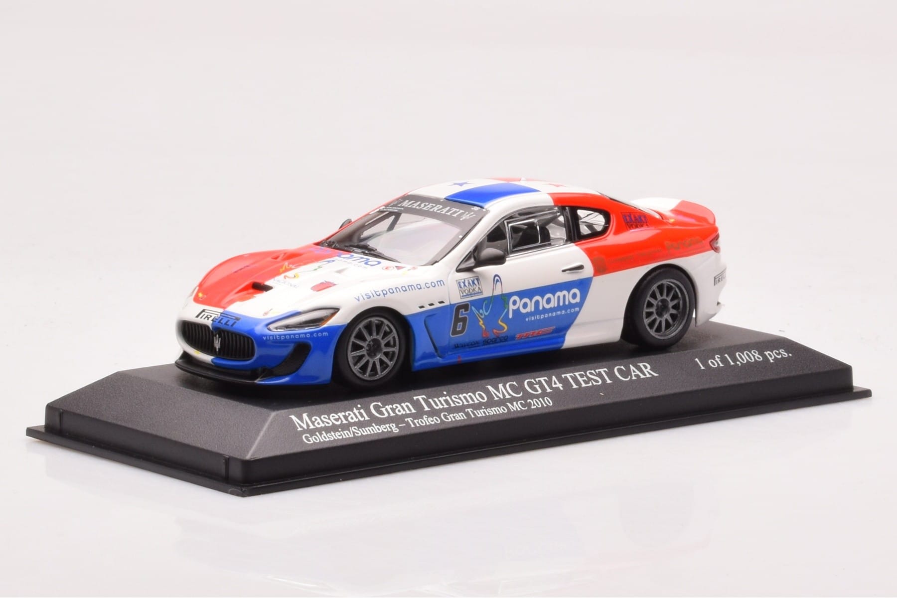 Maserati GranTurismo MC GT4 #6 Goldstein / Sumberg Trofeo GranTurismo 2010 Minichamps 1:43 400101206 Diecast — photo 2 of 4