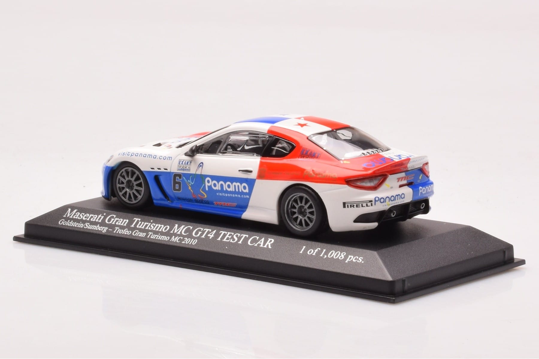 Maserati GranTurismo MC GT4 #6 Goldstein / Sumberg Trofeo GranTurismo 2010 Minichamps 1:43 400101206 Diecast — photo 3 of 4