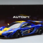 McLaren P1 GTR Blue With Yellow Stripes AUTOart 1:18 - image 7 of 7