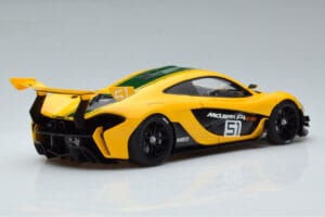 McLaren P1 GTR Yellow With Green Stripes AUTOart 1:18 81544 Composite — photo 3 of 7