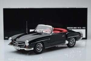 Mercedes 190 SL W121 Cabriolet Black Minichamps 1:18 100037030 Diecast — photo 8 of 8