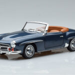 Mercedes 190 SL W121 Roadster Blue Norev 1:18