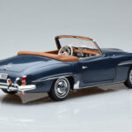 Mercedes 190 SL W121 Roadster Blue Norev 1:18 - image 3 of 8