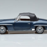 Mercedes 190 SL W121 Roadster Blue Norev 1:18 - image 4 of 8