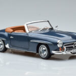 Mercedes 190 SL W121 Roadster Blue Norev 1:18 - image 6 of 8