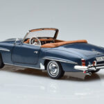 Mercedes 190 SL W121 Roadster Blue Norev 1:18 - image 7 of 8