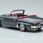 Mercedes 190 SL W121 Roadster Grey Norev 1:18 183402 Diecast - image 6 of 8
