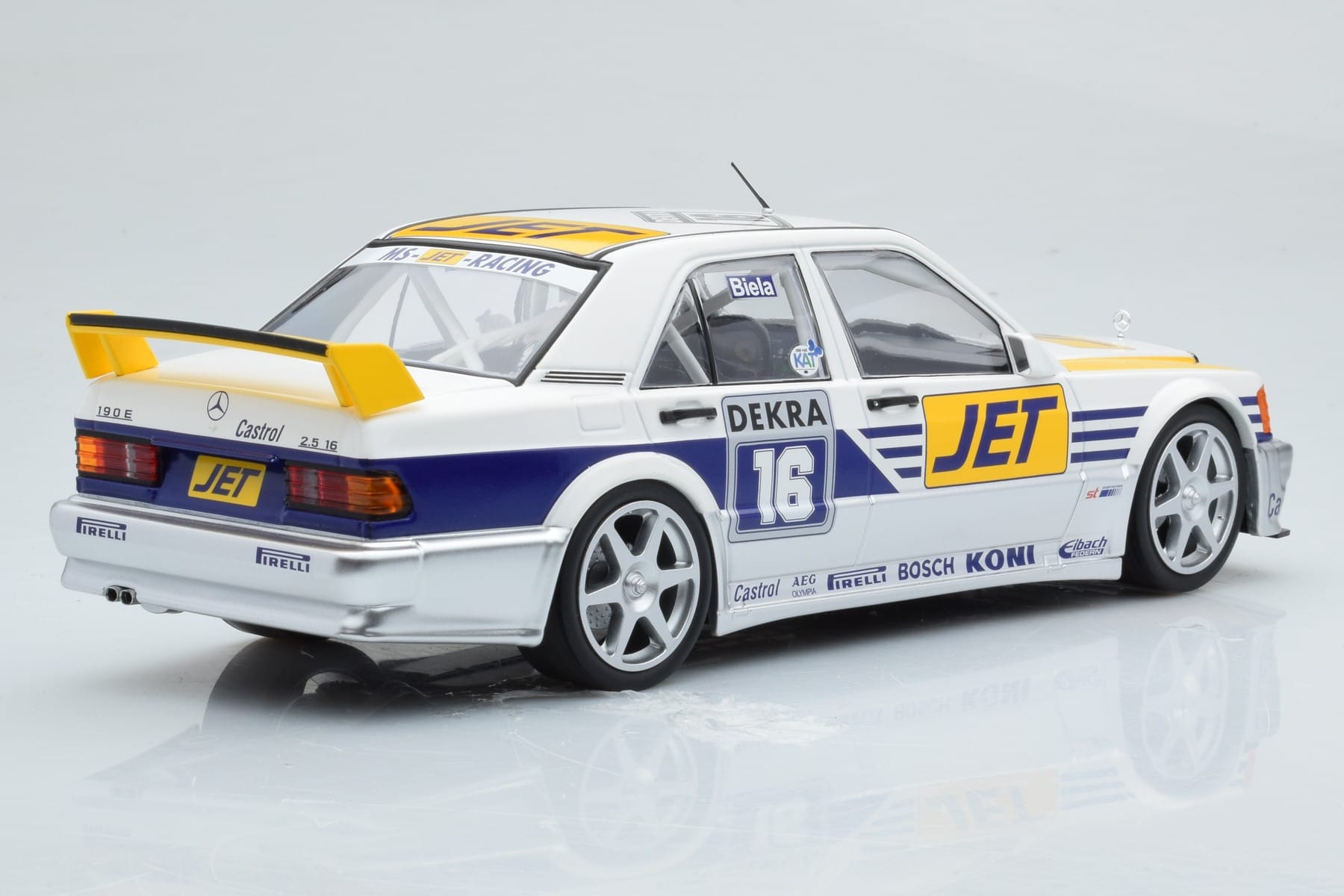 Mercedes 190E 2.5-16 W201 EVO 1 Jet #16 F. Biela Team Ms-Jet Racing DTM 1990 Minichamps 1:18 155903616 Diecast — photo 2 of 6