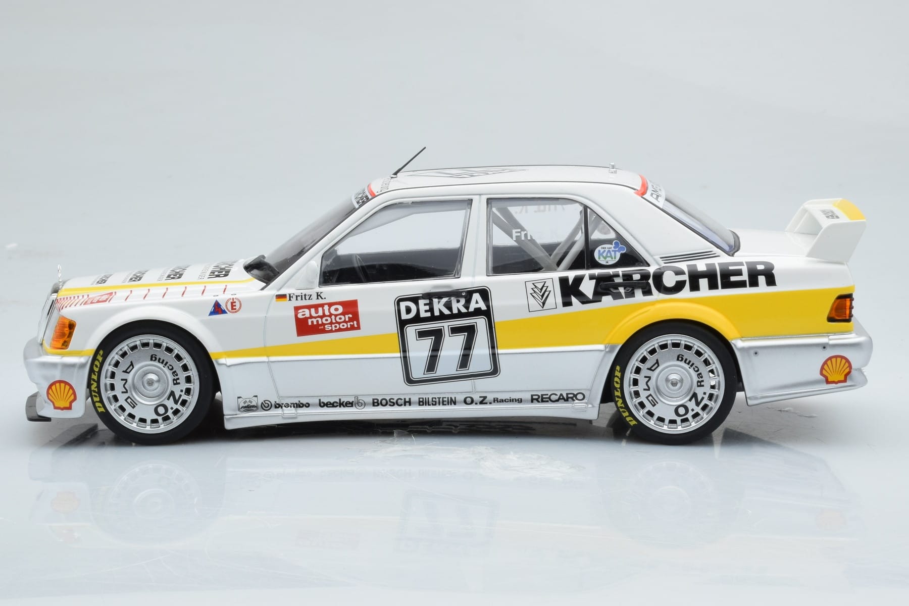 Mercedes 190E 2.5-16 W201 EVO 1 Karcher #77 F. Kreutzpointer Team AMG-Mercedes DTM 1990 Minichamps 1:18 155903677 Diecast — photo 3 of 6