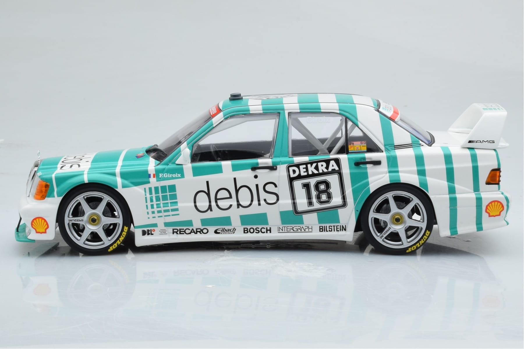 Mercedes 190E 2.5-16 W201 EVO 2 Debis #18 F. Giroix Team Zackspeed DTM 1991 Minichamps 1:18 155913618 Diecast — photo 3 of 6