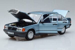 Mercedes 190E W201 Light Blue Norev 1:18 183828 Diecast — photo 2 of 7