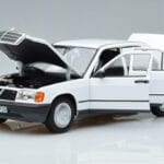 Mercedes 190 E W201 White Norev 1:18 183820 Diecast - image 2 of 7