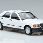 Mercedes 190 E W201 White Norev 1:18 183820 Diecast - image 5 of 7