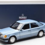 Mercedes 230E W124 Light Blue Metallic Norev 1:18 - image 8 of 8