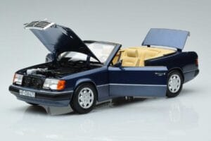 Mercedes 300 CE-24 A124 Cabriolet Nautical Blue Limited Edition Norev 1:18 183879 Diecast — photo 2 of 7