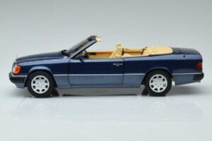 Mercedes 300 CE-24 A124 Cabriolet Nautical Blue Limited Edition Norev 1:18 183879 Diecast — photo 4 of 7