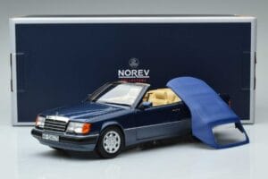 Mercedes 300 CE-24 A124 Cabriolet Nautical Blue Limited Edition Norev 1:18 183879 Diecast — photo 7 of 7