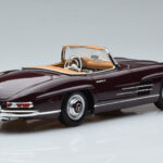 Mercedes 300 SL W198 Roadster Red Norev 1:18 - image 3 of 8