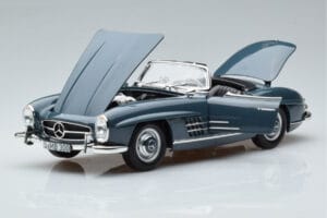 Mercedes 300 SL W198 Roadster Blue Norev 1:18 B66040668 Diecast — photo 2 of 9