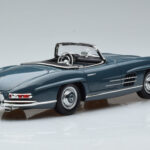 Mercedes 300 SL W198 Roadster Blue Norev 1:18 - image 3 of 9