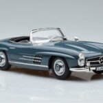 Mercedes 300 SL W198 Roadster Blue Norev 1:18 - image 7 of 9