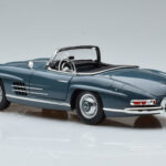 Mercedes 300 SL W198 Roadster Blue Norev 1:18 - image 8 of 9