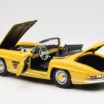 Mercedes 300 SL W198 Roadster Yellow Norev 1:18 B66040669 - image 5 of 8