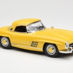 Mercedes 300 SL W198 Roadster Yellow Norev 1:18 B66040669 - image 6 of 8