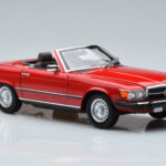 Mercedes 450 SL R107 US Version Red Norev 1:18 - image 6 of 8