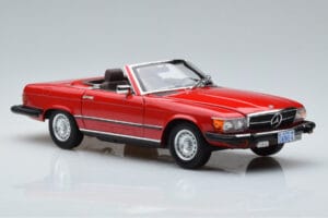 Mercedes 450 SL R107 US Version Red Norev 1:18 183729 Diecast — photo 6 of 8
