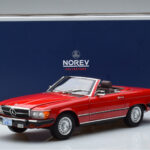 Mercedes 450 SL R107 US Version Red Norev 1:18 - image 8 of 8