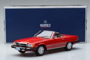 Mercedes 450 SL R107 US Version Red Norev 1:18 183729 Diecast — photo 8 of 8