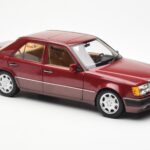 Mercedes 500E W124 Red Metallic Dealer Edition Norev 1:18 B66040699 - image 6 of 8