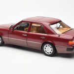 Mercedes 500E W124 Red Metallic Dealer Edition Norev 1:18 B66040699 - image 7 of 8