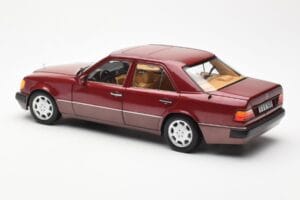 Mercedes 500E W124 Red Metallic Dealer Edition Norev 1:18 B66040699 Diecast — photo 7 of 8