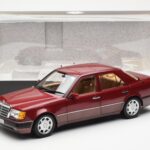 Mercedes 500E W124 Red Metallic Dealer Edition Norev 1:18 B66040699 - image 8 of 8