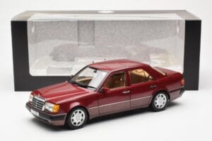 Mercedes 500E W124 Red Metallic Dealer Edition Norev 1:18 B66040699 Diecast — photo 8 of 8