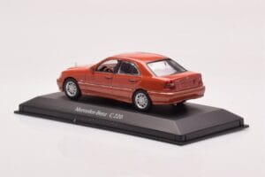 Mercedes C-Class W202 C220 Orange Metallic Dealer Edition Minichamps 1:43 B66005747 Diecast — photo 3 of 4