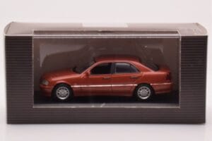 Mercedes C-Class W202 C220 Orange Metallic Dealer Edition Minichamps 1:43 B66005747 Diecast — photo 4 of 4