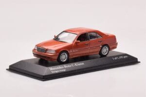 Mercedes C-Class W202 C240 Orange Metallic Minichamps 1:43 430037000 Diecast — photo 2 of 4