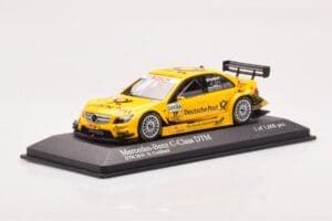 Mercedes C-Class W204 DTM Deutsche Post AMG Mercedes #17 D. Coulthard DTM 2010 Minichamps 1:43 400103817 Diecast — photo 2 of 4